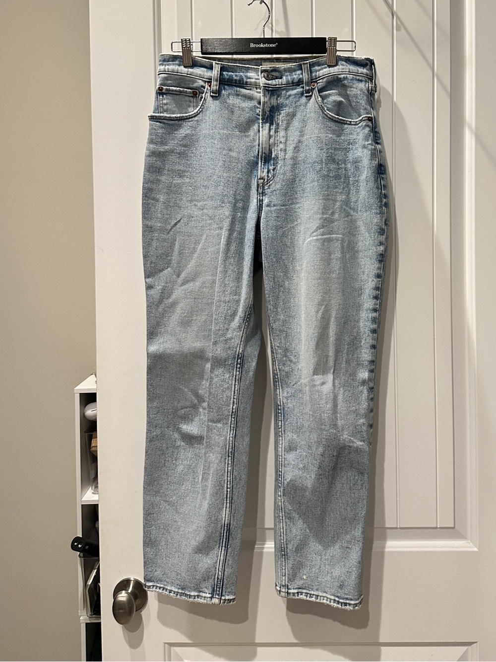 Abercrombie & Fitch Curve Love Light Wash Women’s Straight Jeans